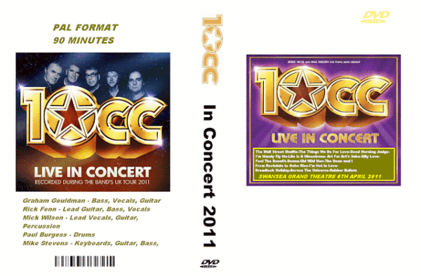 10CC - Grand Theatre Swansea UK 2011 DVD