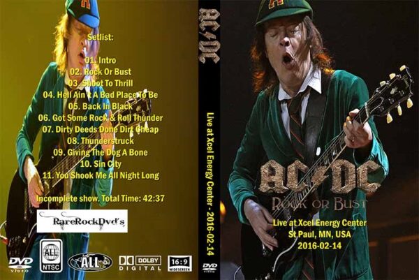 AC/DC - Rock Or Bust US Tour 2016 DVD