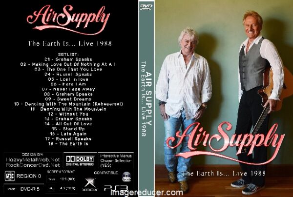 Air Supply - The Earth Is... Live 1988 DVD