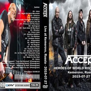 Accept  - Live Kemerovo Russia 2019 DVD