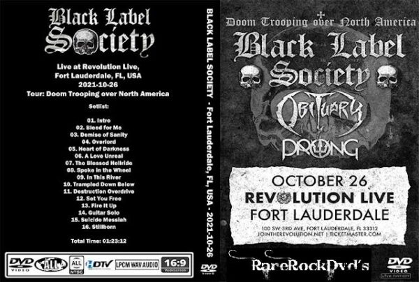 B.L.S - Live Fort Lauderdale FL USA 2021 DVD