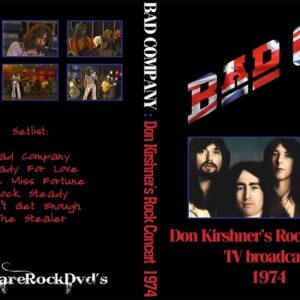 Bad Company - Don Kirshner’s Rock Concert 1974 DVD