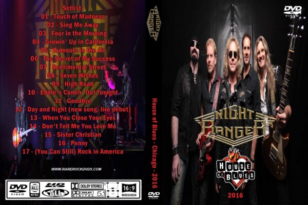 Night Ranger - Live House of Blues USA 2016 DVD