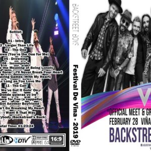 Backstreet Boys - Live Quinta Vergara Vina del Mar Chile 2019 DVD