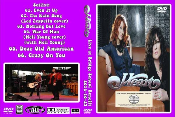 Heart - Live Shoreline Amphitheatre CA, USA 2013 DVD