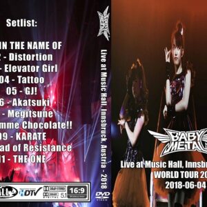 BabyMetal - Live Music Hall Innsbruck Austria 2018 DVD