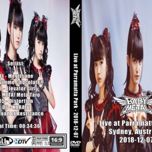 BabyMetal - Live Parramatta Park Sydney Australia 2018 DVD