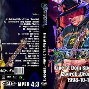 Santana - Live Zagreb Croatia 1998 DVD