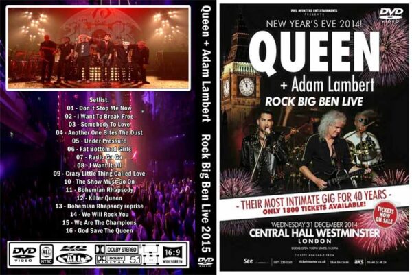 Queen & Adam Lambert - Live Rock Big Ben Live 2015 DVD