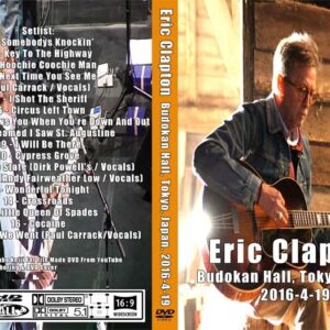 Eric Clapton - Live Budokan Hall Japan 2016 DVD