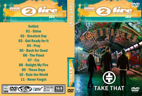 Take That - Live In Hyde Park 2017 DVD