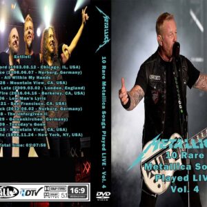 Metallica 10 Rare Metallica Songs Played Live Vol. 4 DVD