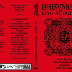 BabyMetal -Live Budokan Red Night & Black Night Apocalypse 2014 DVD