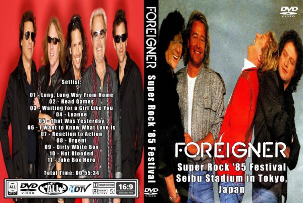 Foreigner - Live Super Rock Festival Tokyo Japan 1985 DVD