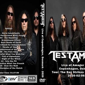 Testament - Copenhagen Denmark 2020 DVD