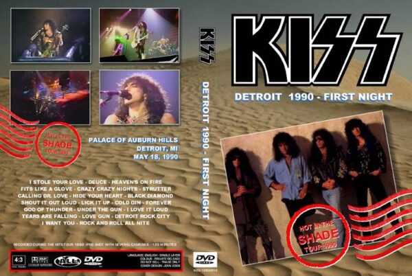 Kiss - Live Detroit MI 1990 DVD