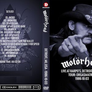 Motorhead - Live at Harpo's Detroit 1986 DVD