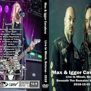 Max & Iggor Cavalera - Live in Minsk 2018 DVD