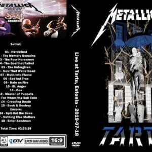 Metallica - Live Tartu Estonia 2019 DVD