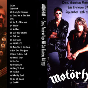 Motorhead - Live San Francisco CA 2001 DVD