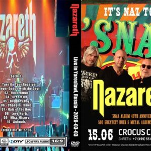Nazareth - Live in Yaroslawl Russia 2020 DVD