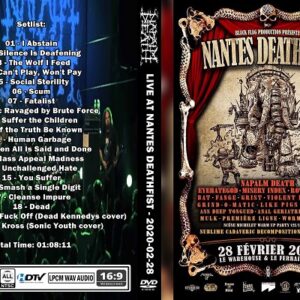 Napalm Death - Live Nantes DEATHFIST 2020 DVD