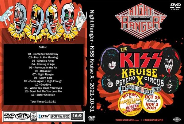 Night Ranger  - KISS Kruise X Live Norwegian Gem Miami 2021 DVD