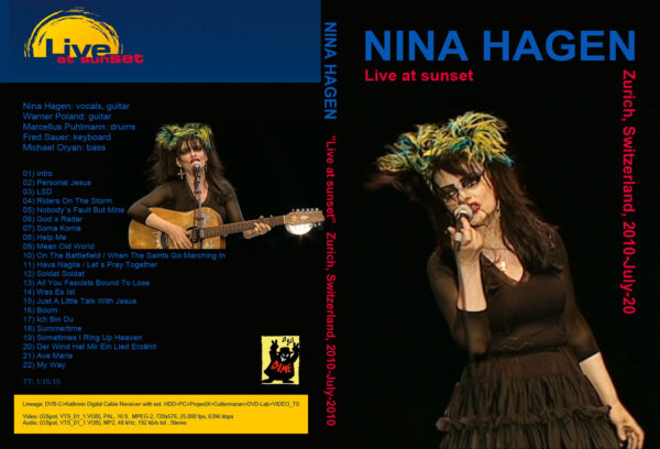 Nina Hagen -Switzerland 2010 DVD