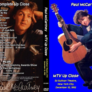 Paul McCartney - MTVUpClose 1992 DVD