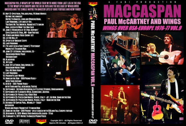 Paul McCartney & Wings - Maccaspan  Vol 9 DVD