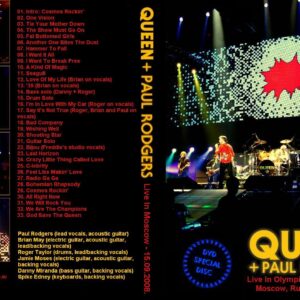 Queen + Paul Rodgers - Live in Moscow 2008 DVD