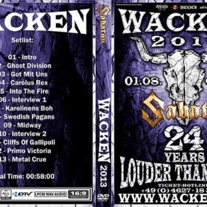 Sabaton - Live Wacken 2013 DVD