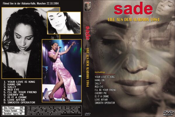 Sade - Live Munich DE 1984 DVD