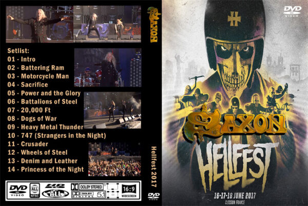 Saxon - Live Hellfest, France 2017 NTSC DVD