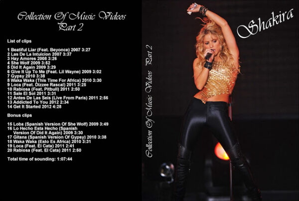 Shakira - Collection Of Music Videos - 2DVDs - Image 2