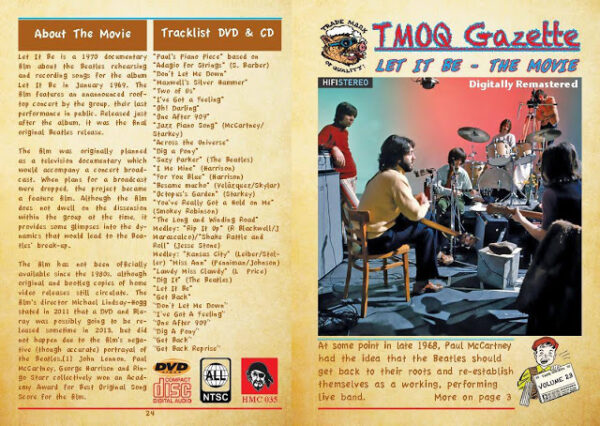 The Beatles - Let It Be TMOQ Gazette Vol 23 DVD