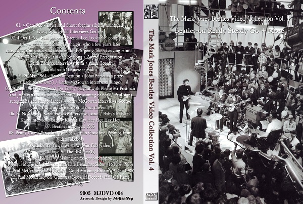 The Beatles - The Mark Jones Video Collection Vol 4 DVD