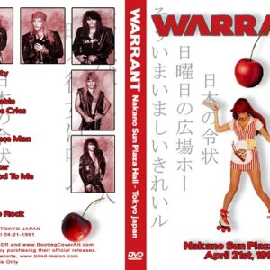 Warrant - Live Sun Plaza Hall Tokyo 1991 DVD