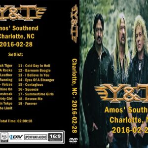 Y&T - Amos' Southend Charlotte NC 2016 DVD
