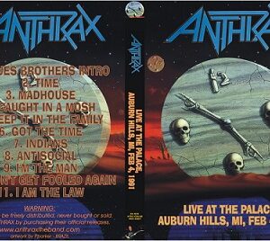 Anthrax - Live At The Palace Of Auburn Hills 1991 DVD
