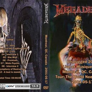 Megadeth - Unplugged Canada 2001 DVD