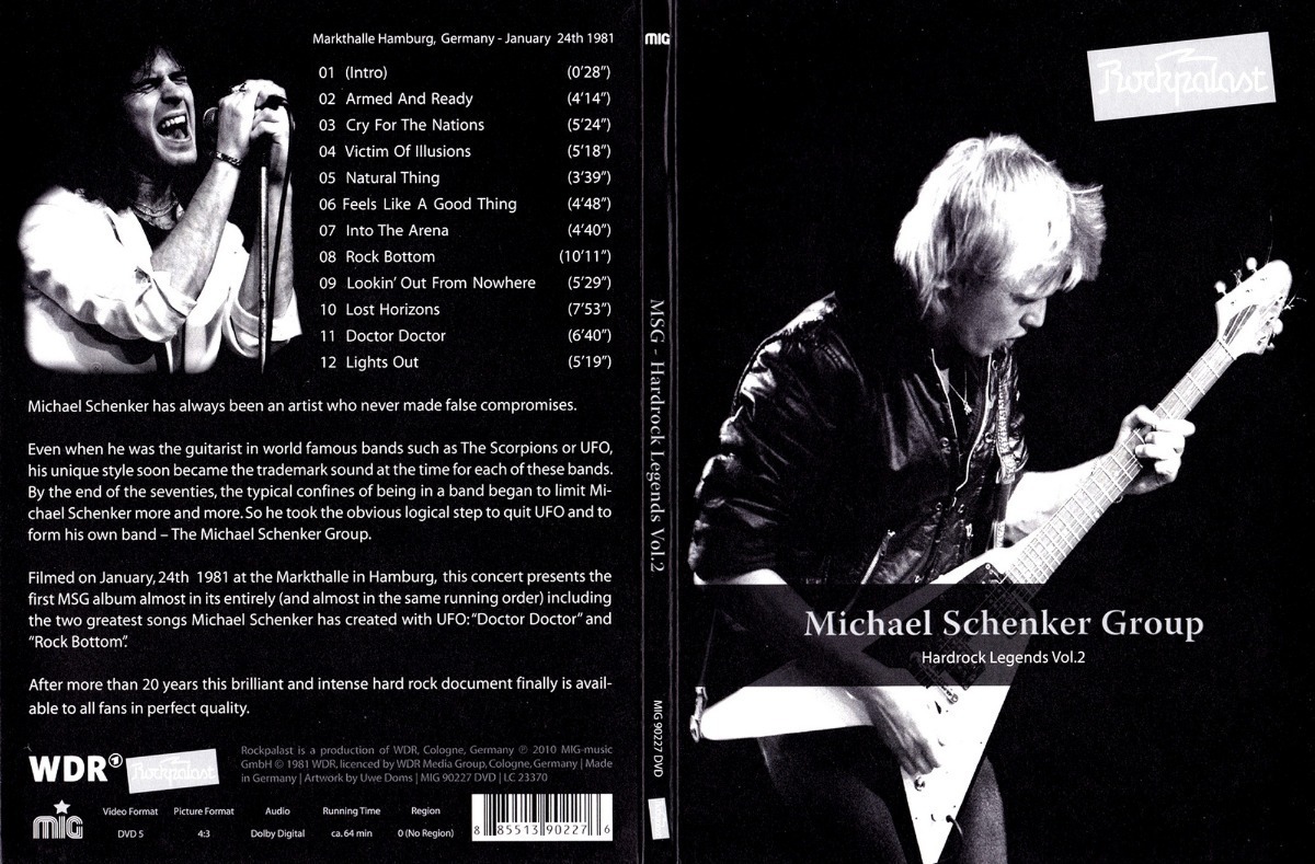 Michael Schenker - Rockpalast Hardrock Legends Vol. 2 DVD